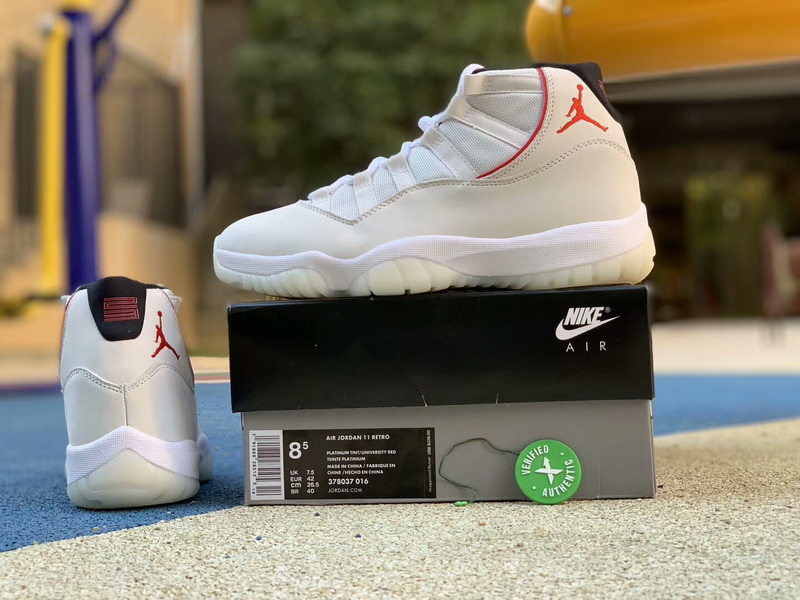 Authentic Air Jordan 11 Platinum Tint